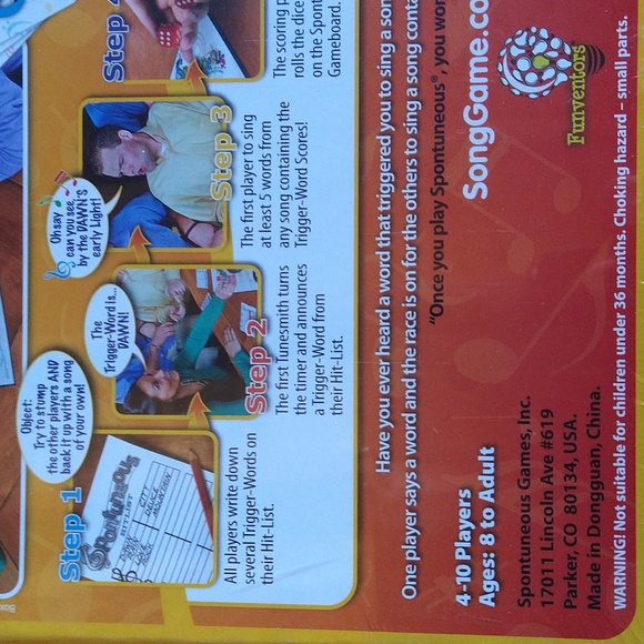 Sing Game - Spontuneous Ages 8 Up & 4 - 10 Players - Picture 3 of 5